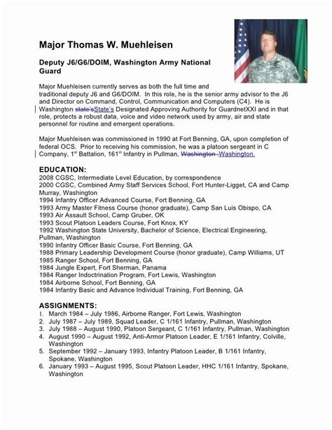 army board biography  inspirational military biography