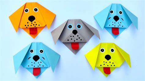 paper dog tutorial paper puppy crafts easy origami