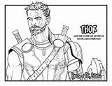 Thor Coloring Pages Avengers Marvel Ragnarok Drawing Lego Draw Printable Hulkbuster Color Characters Print Hammer Too Hulk Resolution Getcolorings Assemble sketch template
