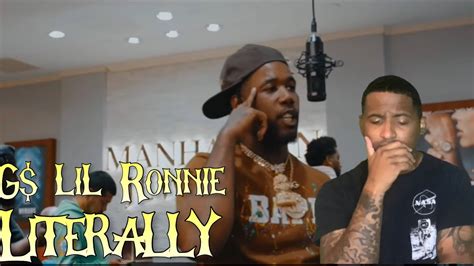 G Lil Ronnie Literally Reaction Youtube