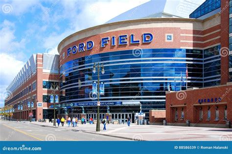ford field  detroit editorial stock image image  architecture