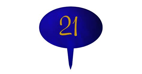 metallic royal blue cake topper zazzle