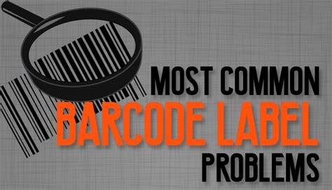 common barcode label problems infographic