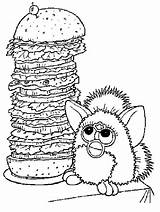 Furby Coloring Pages Coloringpages1001 sketch template