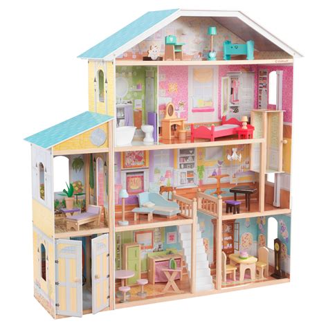 kidkraft majestic mansion wooden dollhouse   accessories
