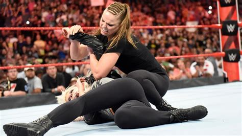 Watch Ronda Rousey Breaks Suspension By Attacking Alexa Bliss On Raw