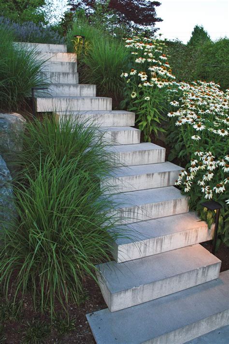 creative garden stair ideas  style   hillside landscape
