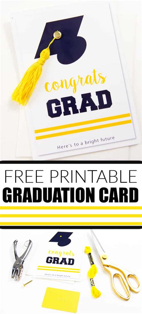 printable graduation card  tassel   level graduation