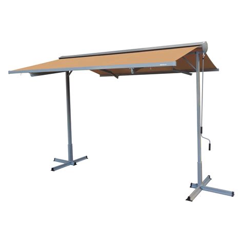 advaning    manual  standing retractable patio awning multiple colors walmartcom