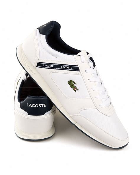 lacoste  trainers shoes menerva sport white  price
