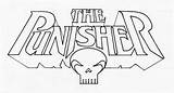 Punisher Skull Logo Coloring Stencil Nowlan Kevin Template Logos Lettering sketch template