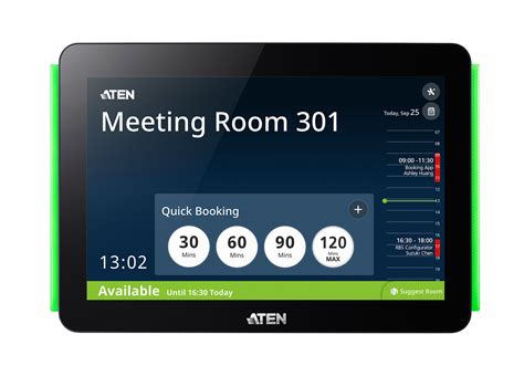 room booking system  rbs panel vk aten room booking system