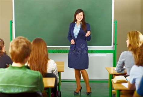 teacher giving  lecture royalty  stock image image