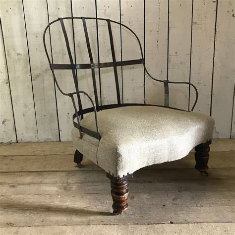 deconstructed antique armchair  cast iron