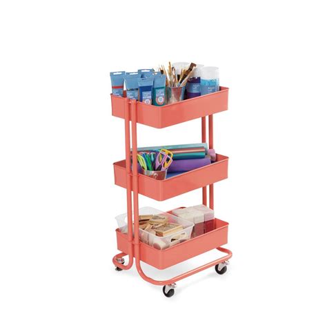 Coral Lexington 3 Tier Rolling Cart By Recollections™ Michaels