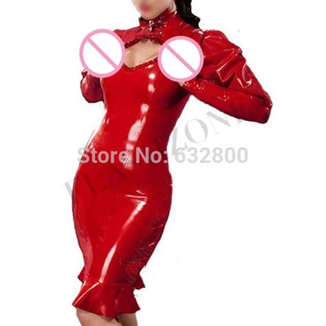 Free Shipping ~ New Arrival Latex Dresses For Women Latex Girl Latex