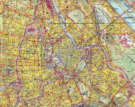 Map Of Center Vienna City Vienna Austria Europe