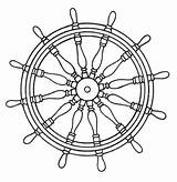 Wheel Ship Coloring Pages Drawing Pirate Printable Ships Steering Drawings Template sketch template