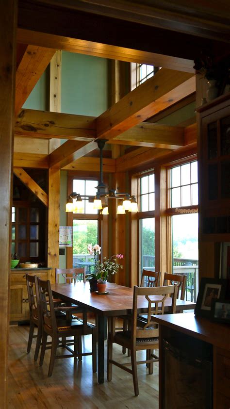 settlement post beam timber frame interiors dining room design post  beam interiors