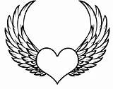 Corazones Ailes Pintar Alas Aile Tatouage Ange Guardian Dange Metacharis Eagle Winged sketch template