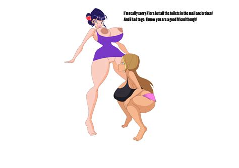 Rule 34 2girls Ass Big Breasts Black Topwear Drinking Urine Exposed