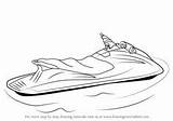 Jet Ski Drawing Draw Water Sports Drawings Step Jetski Coloring Skiing Paintingvalley Learn sketch template