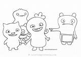 Ugly Coloring Dolls Pages Doll Uglydolls Characters Bat Dog Bestcoloringpagesforkids Choose Board Kids sketch template