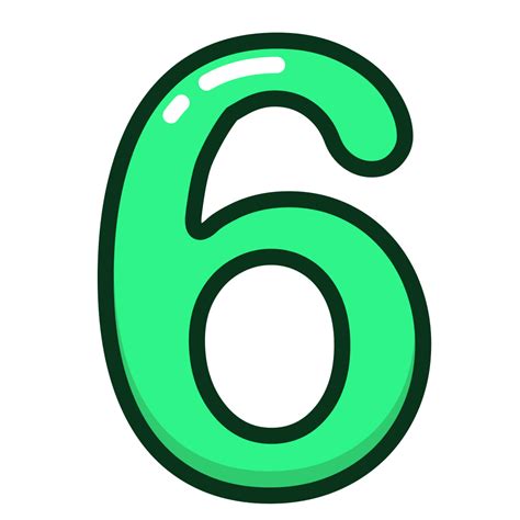 green number numbers  study icon