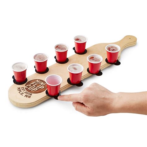 mini flip cup game travel drinking party game uncommongoods