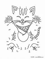 Dot Cat Dots Connect Coloring Game Funny Kids Printable Pages Games Cats Hellokids Pets Point Printables Print Animal Do Activities sketch template