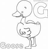 Goose Coloringfolder sketch template