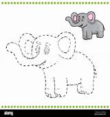 Elefant Connect Verbinden Malvorlagen Punkte sketch template