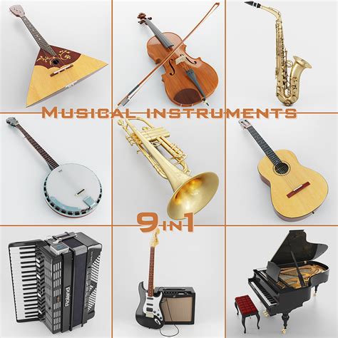 3d Musical Instruments 9 1