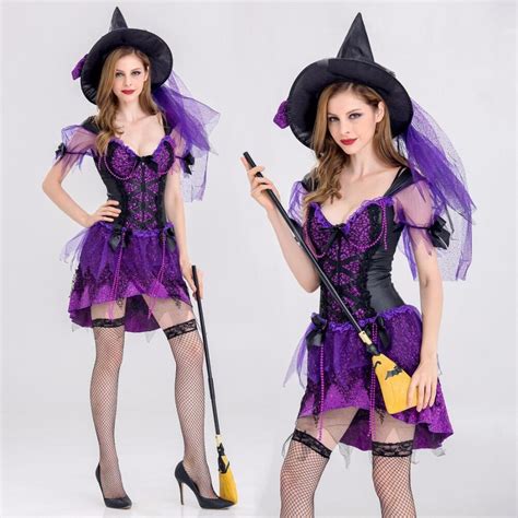 vashe women witch costumes adult halloween flying witch costume sexy