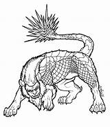 Manticore Coloring Lineart 1214 1400px 9kb sketch template