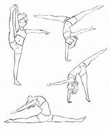 Gymnastics Drawing Dancing Drawings Coloring Pages Poses Ballet Reference Easy People Sketches Dance Dancer Pencil Sports Cute Cool Print Gymnasticshq sketch template