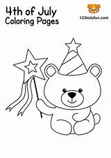 Coloring Pages Kids Parade 4th July Patriotic Wands sketch template