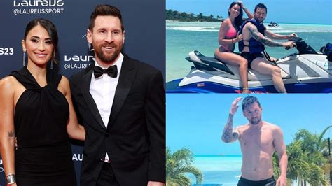 Lionel Messi Relaxes In Tropical Paradise With Wife Antonela Roccuzzo
