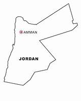Jordania Mapa Jordanien Giordania Bandera Landkarten Geografie Recortar Pegar Nazioni Malvorlage Kategorien sketch template