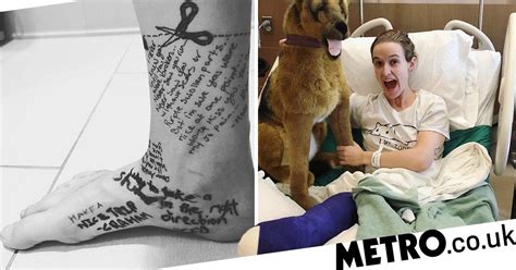 Woman Writes Breakup Letter To Her Foot Before Having It Amputated