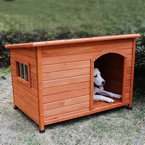 rockever wooden dog houses  large dogs  large dog house outdoors weatherproof