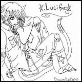 Lucifer Coloring Designlooter Cinderella Cat Pages 500px 58kb sketch template