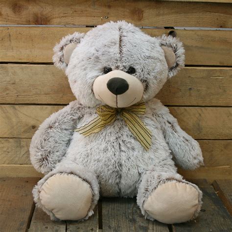 large cm super cuddly plush sitting teddy bear soft toy
