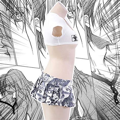 Sexy Japanese Anime Panties School Girls Cute Manga Print