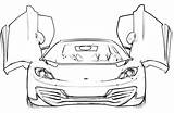 Ferrari Coloring Pages Car Italia Printable Cars Spider Color Bugatti Mp412 Getcolorings Getdrawings La Print Coloriage Pag Side Drawing Carscoloring sketch template