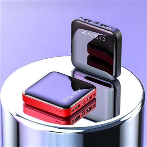 jual power bank smart charger kapasitas  mah fast charging indikator digital model kotak