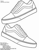 Vans Skool sketch template