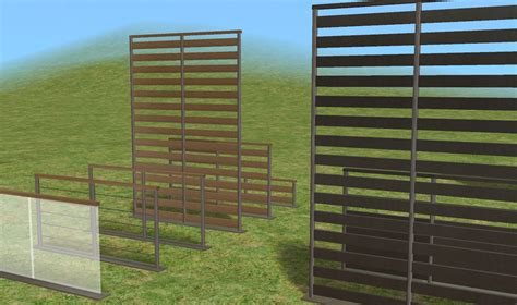 mod  sims lirunchiks modern fences set recolours