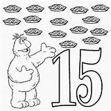 Coloring Pages Para Colorear Numeros Number Numbers Sesame Kids Street Printable Lrg Colouring Telly Sheets Fifteen Color Math Choose Board sketch template