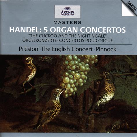 product family handel organ concertos preston pinnock